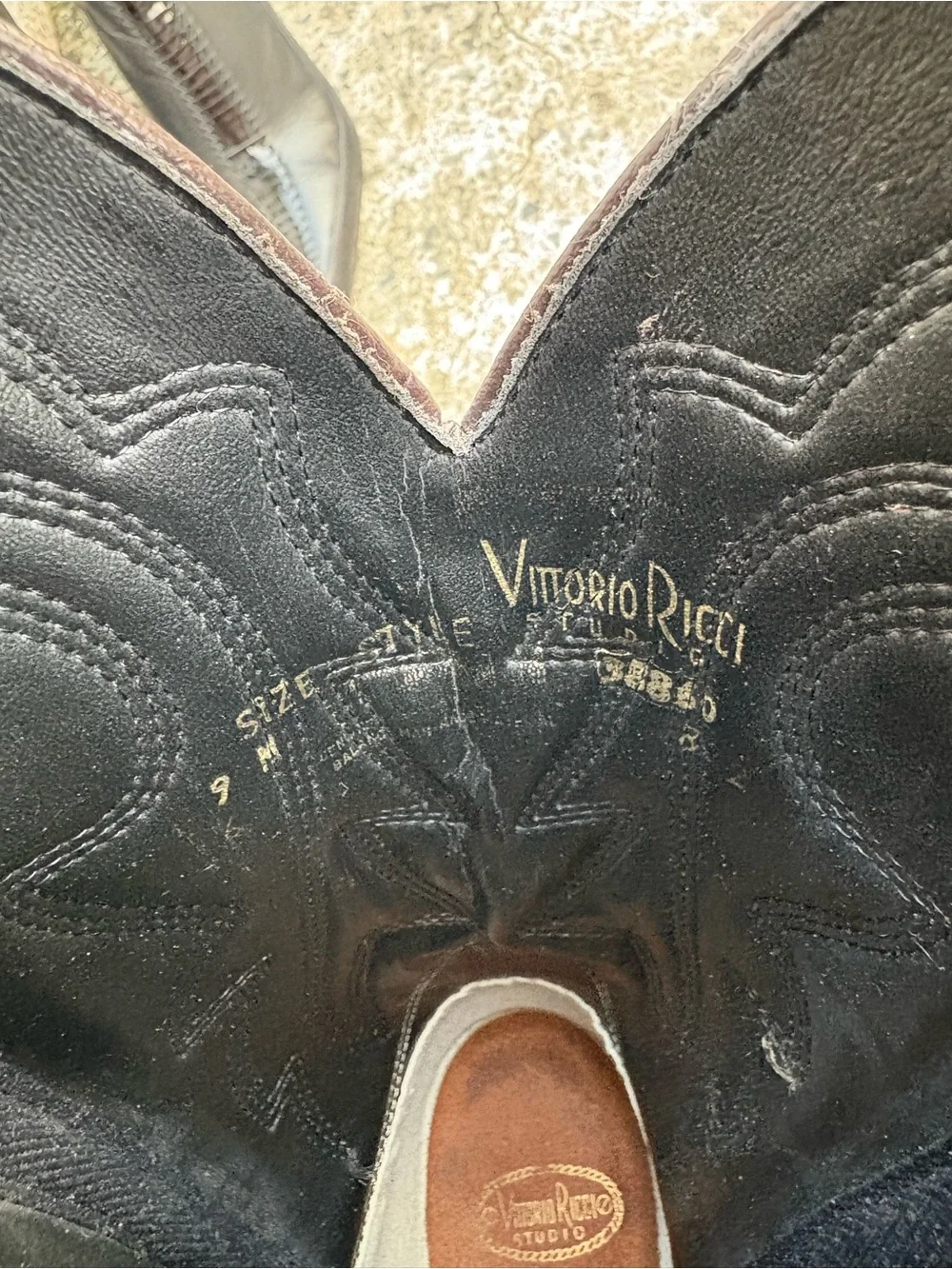 Victorio Ricci Women’s Size 9M Brown Suede Western Cowboy/Cowgirl Boots - Picture 9 of 12